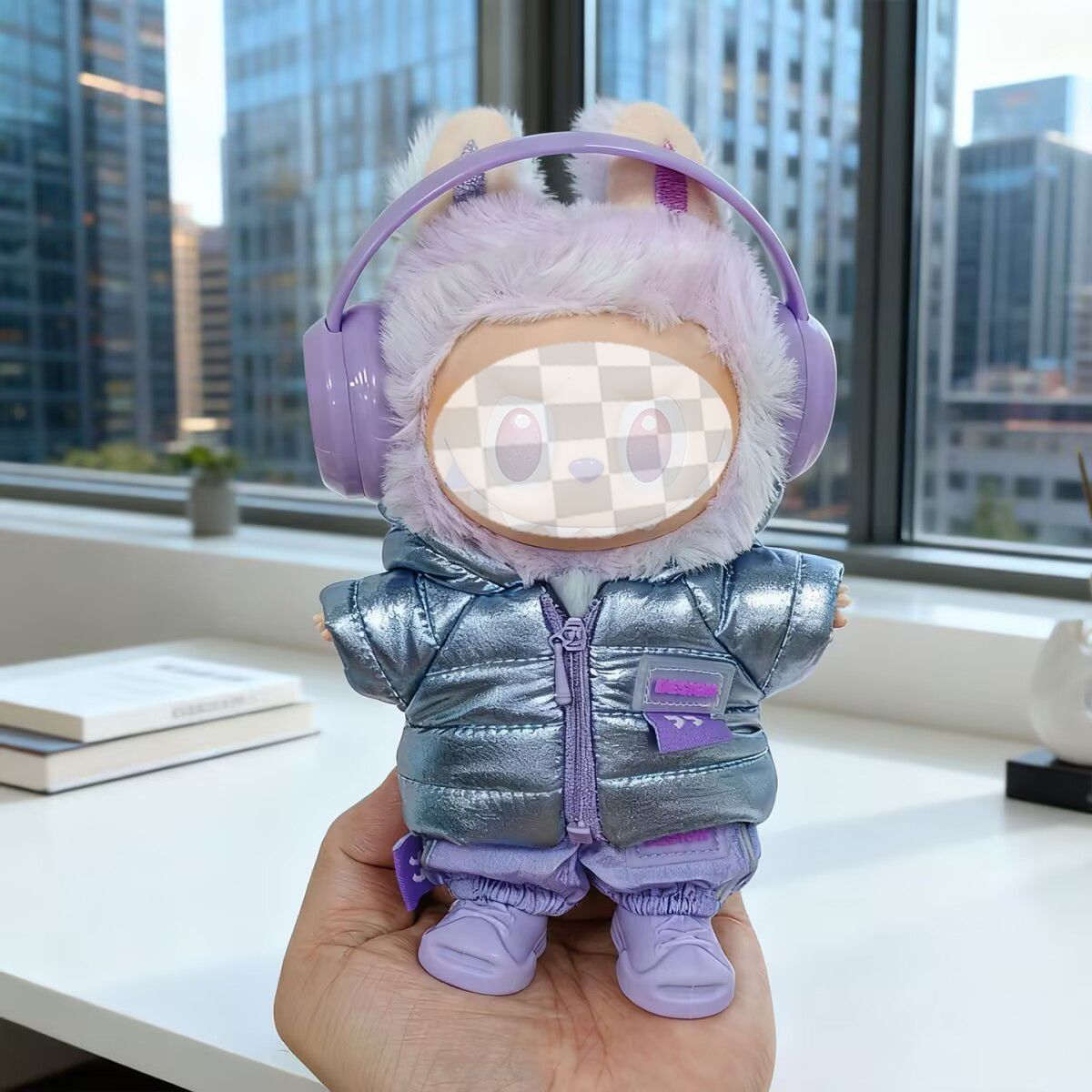 人気ドール ブブ服 ダウンジャケット ぬいぐるみ着 コート BUBU 17cm