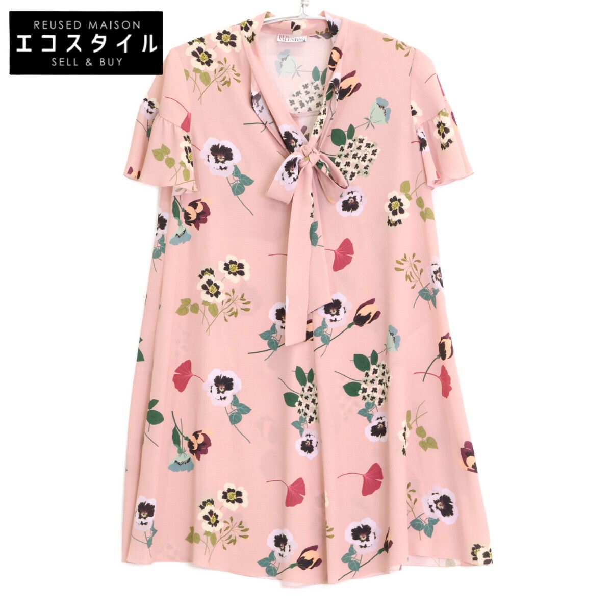 RED VALENTINO レッドヴァレンチノ SR0VAH404HU ﾋﾟﾝｸ 花柄 ﾌﾞﾗｳｽ 40