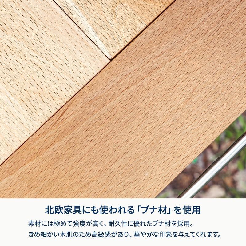 キャンプ ウッドロールトップテーブル用ジョイントサイドテーブル2