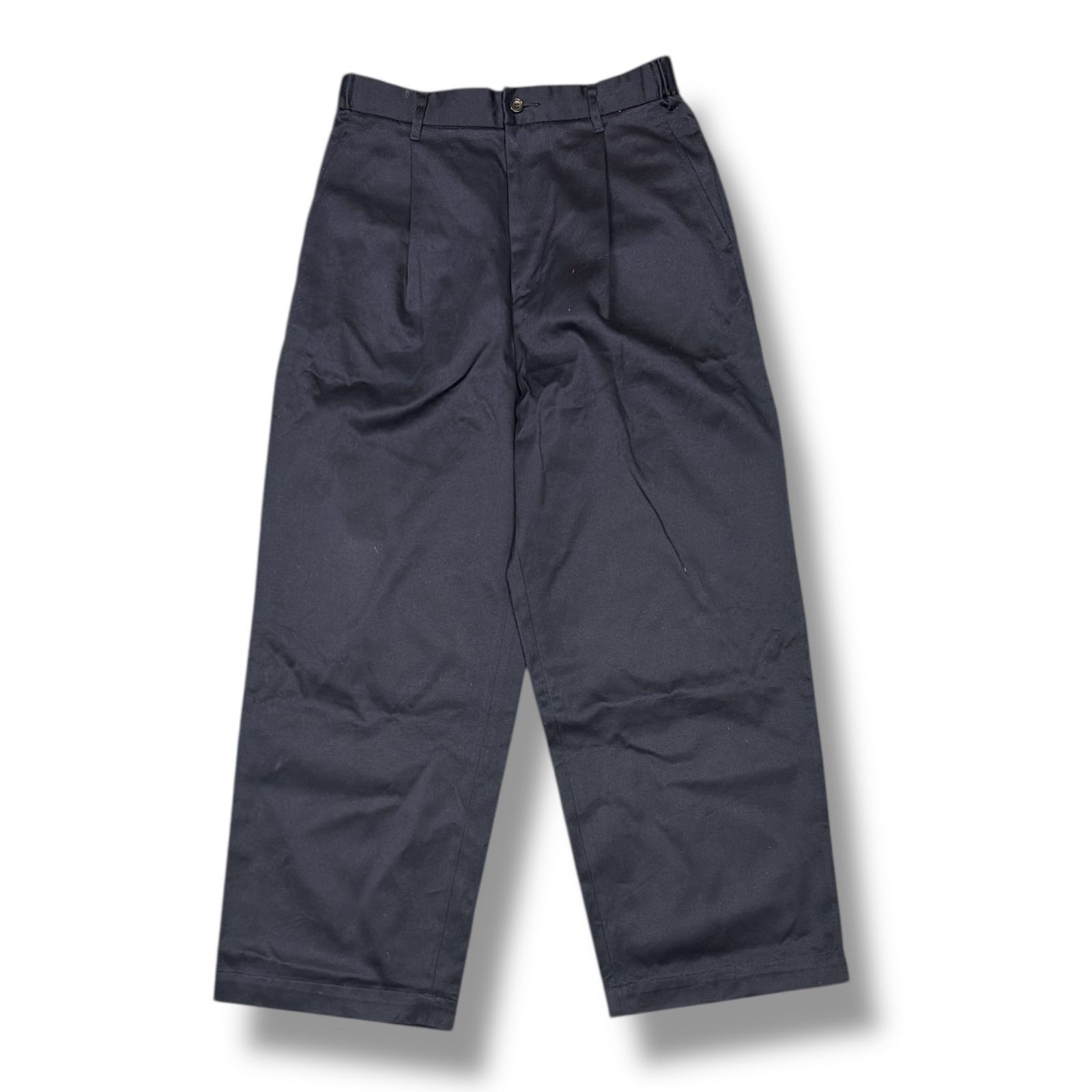 参考上代26400円 Graphpaper 24AW Westpoint Chino Wide Straight Trousers チノワイド ストレート トラウザー チノパン スラックス グラフペーパー ネイビー GM243-40069B 1 1566M7