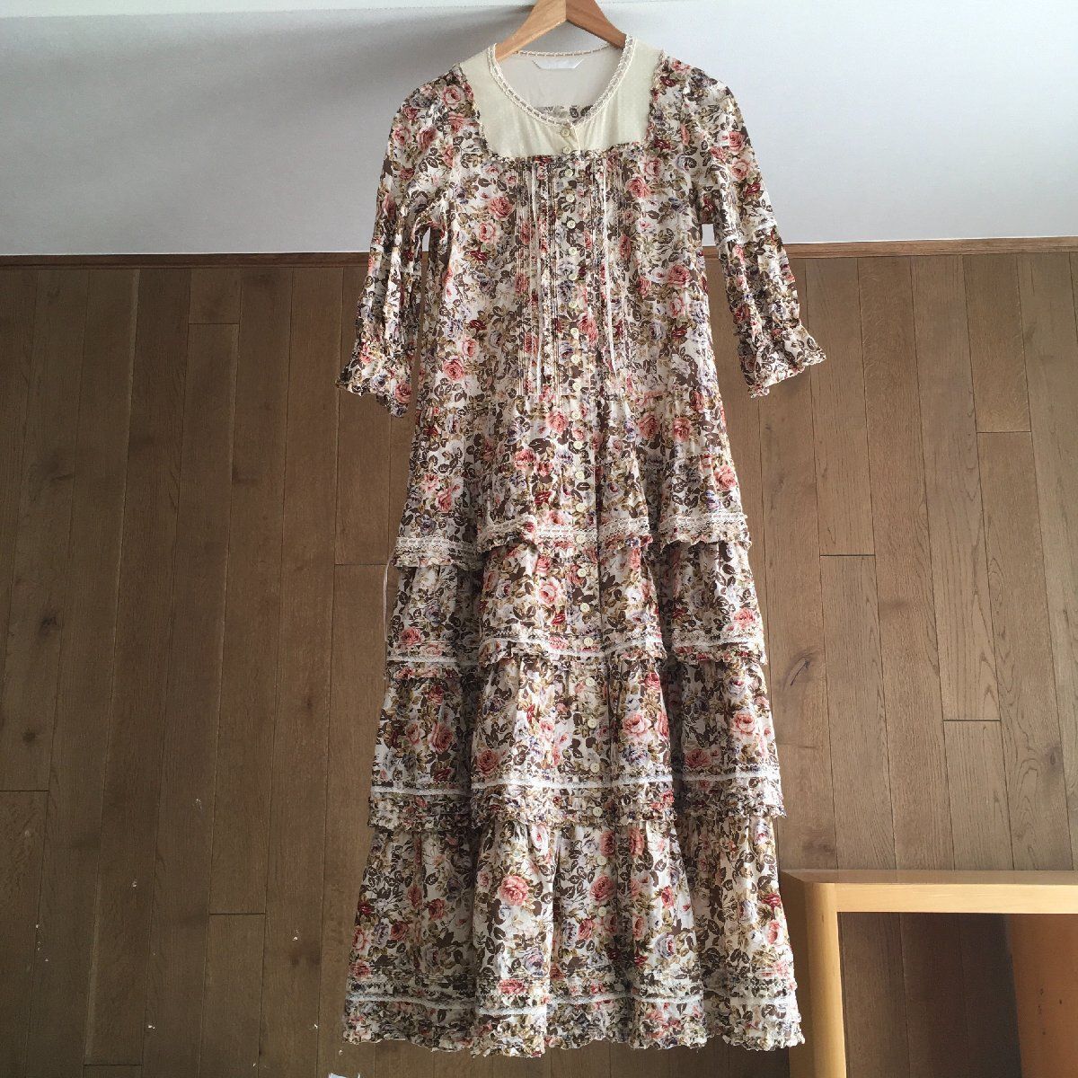 美品✨PINK HOUSE ピンクハウス　ティアード　ワンピース　ピコフリル 極美品 PINK HOUSEピンクハウス ピコフリル ワンピース - メルカリ
