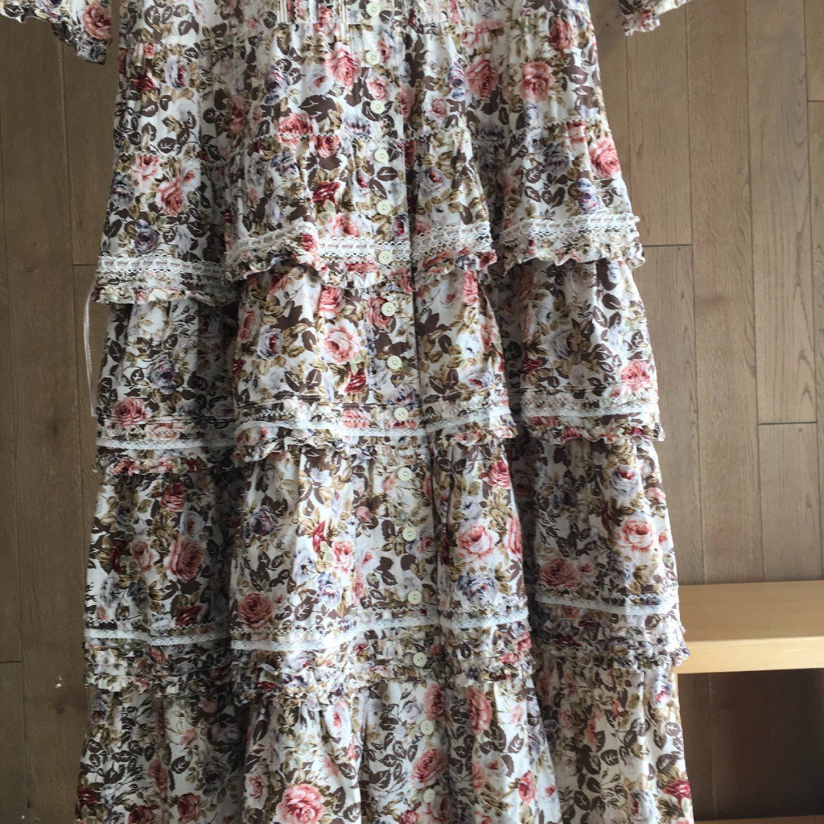 極美品 PINK HOUSEピンクハウス ピコフリル ワンピース - メルカリ