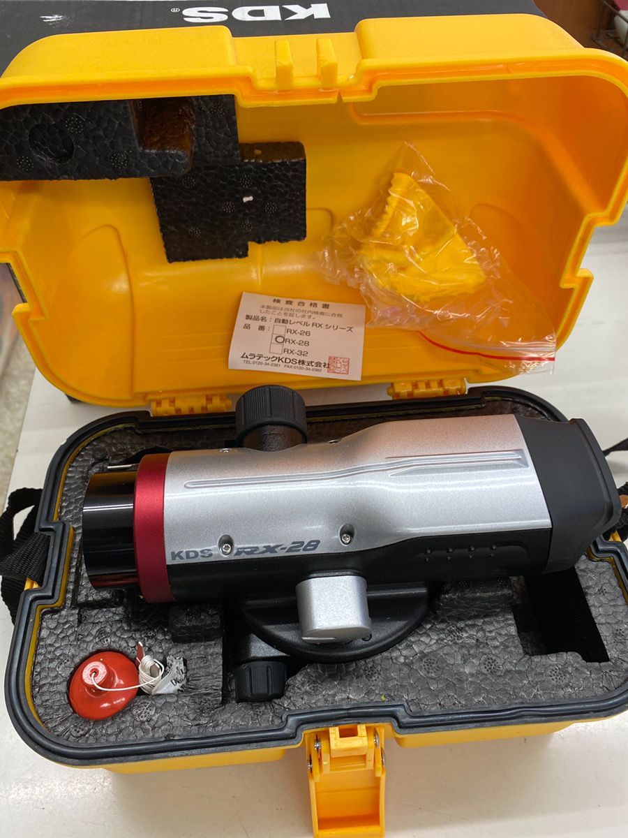 ムラテックKDS 自動レベル RX-28 倍率28倍 オートレベル RX28