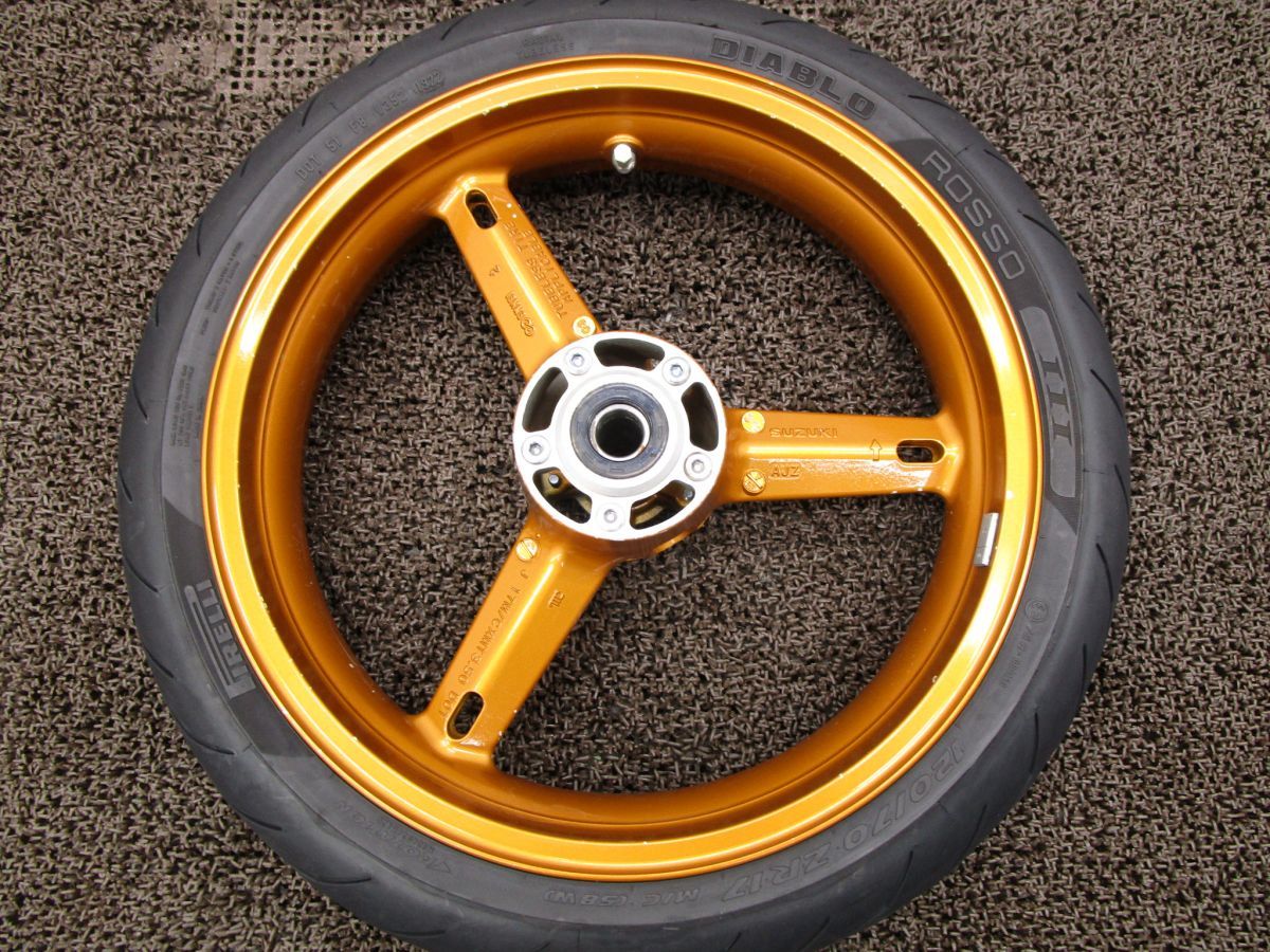 SV1000S フロントホイール □A7238 VT54A スズキ T508 動画有 FI インジェクション