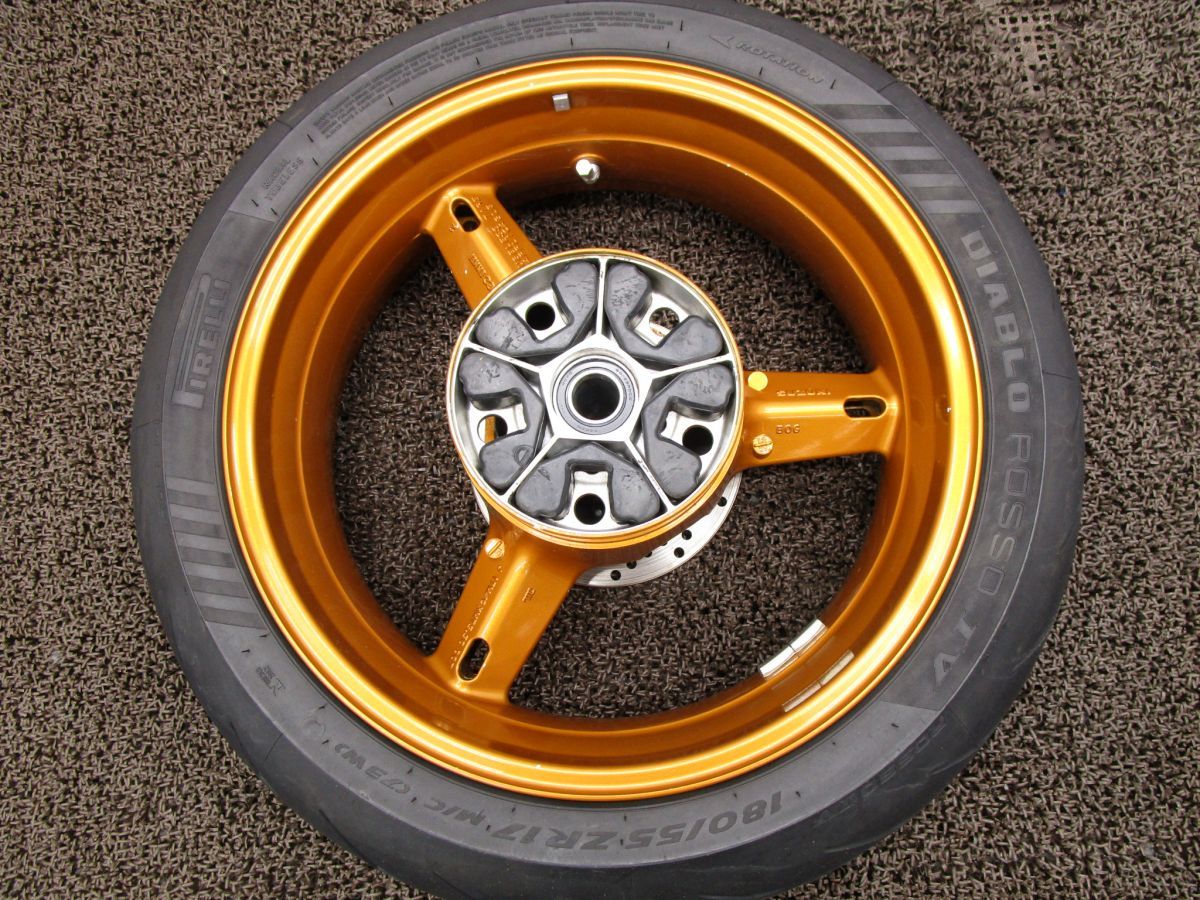 SV1000S リアホイール ディスク □A7250 VT54A スズキ T508 動画有 FI インジェクション