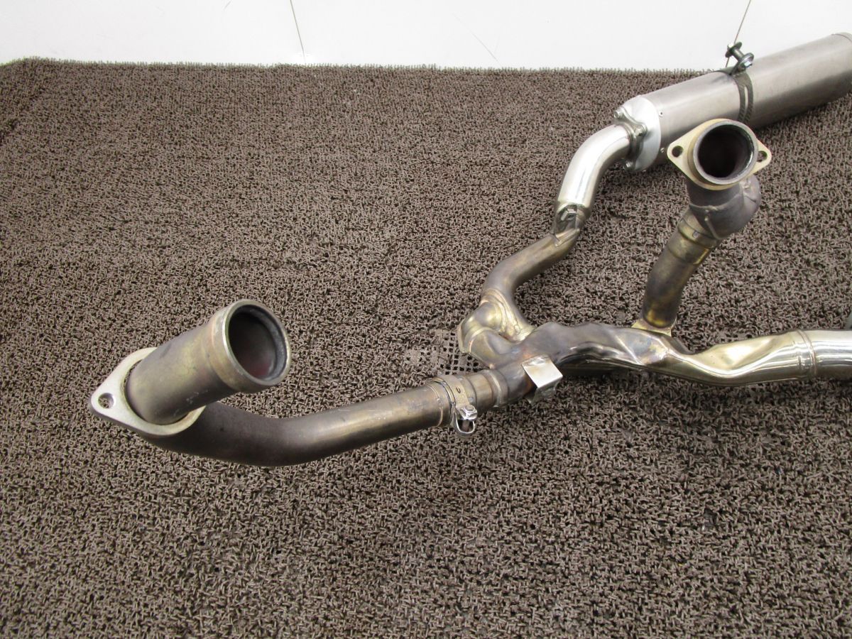 SV1000S 社外 AKRAPOVIC マフラー サイレンサー A7202 VT54A カスタム素材に スズキ T508 動画有 FI インジェクション BRIGHTFACE_UK