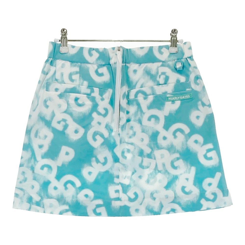 サイズ 0 PEARLY GATES パーリーゲイツ モデル スカート 総柄 ブルー系 240101516001 ゴルフウェア レディース ストスト
