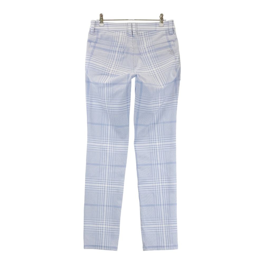 サイズ 0 PEARLY GATES パーリーゲイツ モデル ロングパンツ チェック柄 ブルー系 240101544737 ゴルフウェア レディース ストスト