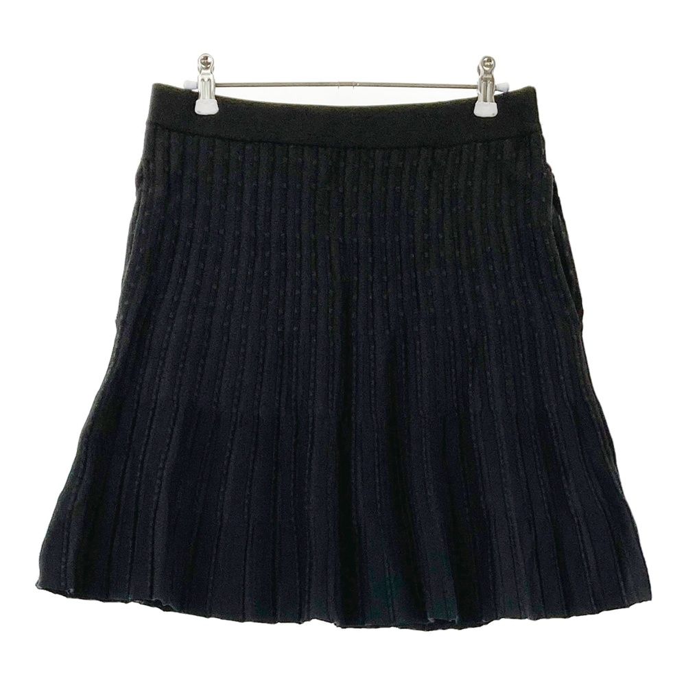 サイズ 2 MASTER BUNNY EDITION マスターバニーエディション 2025年モデル ニット プリーツスカート ブラック系 240101544896 ゴルフウェア レディース ストスト