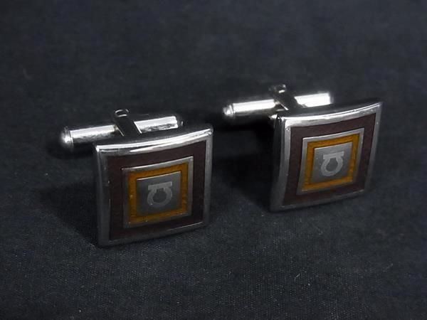 □美品□ Salvatore Ferragamo フェラガモ ガンチーニ カフスボタン