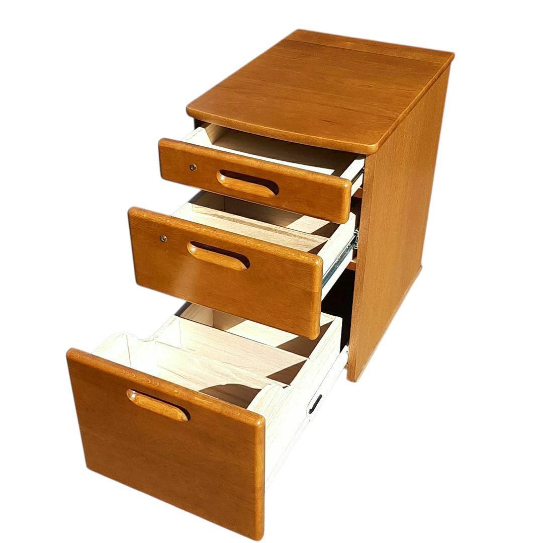 浜本工芸 袖机 No.2000デスクユニット 移動袖A キャスター 2025最新  