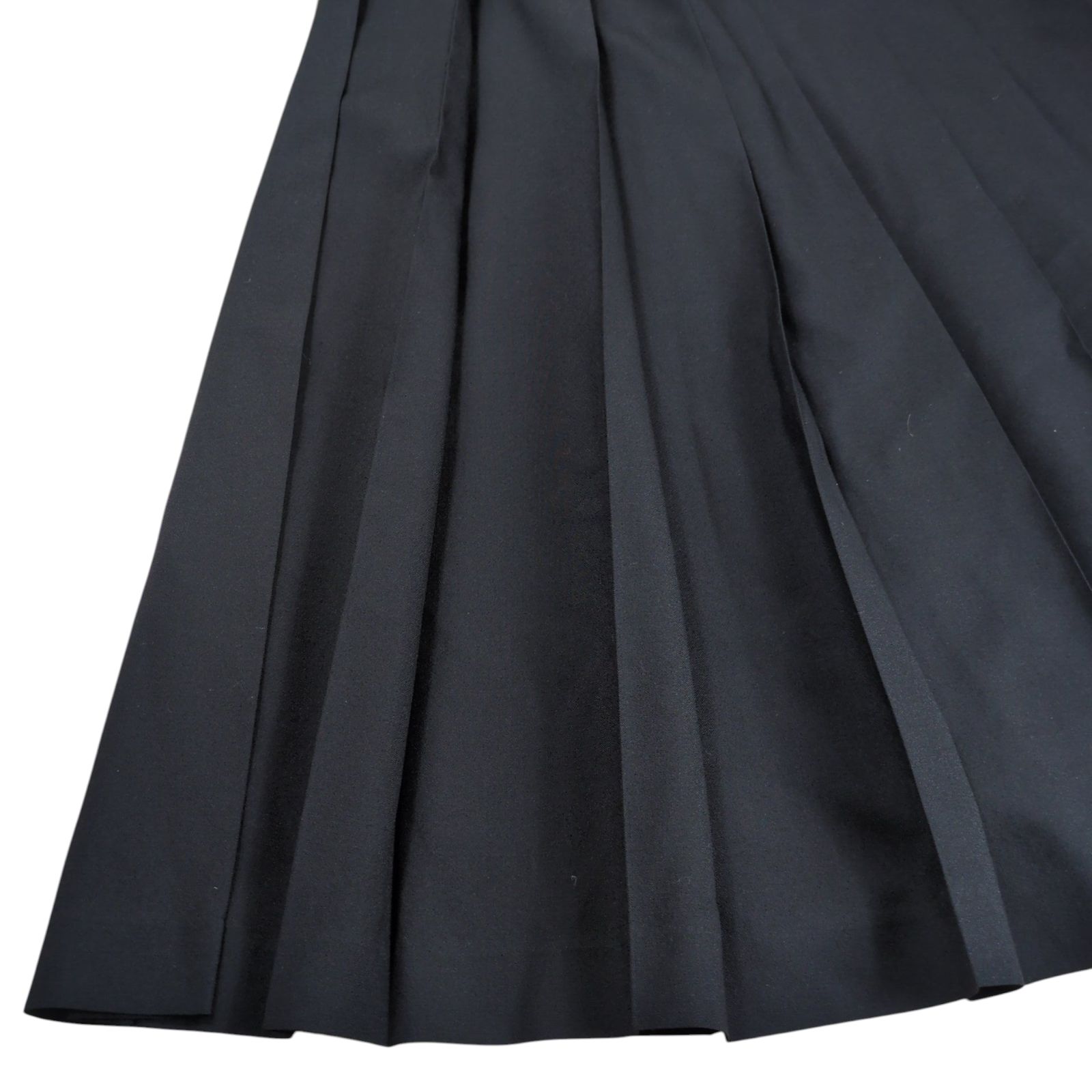 BLACK COMME des GARCONS Wool Gabardine Pleats Skirt GULLKHAN_COM