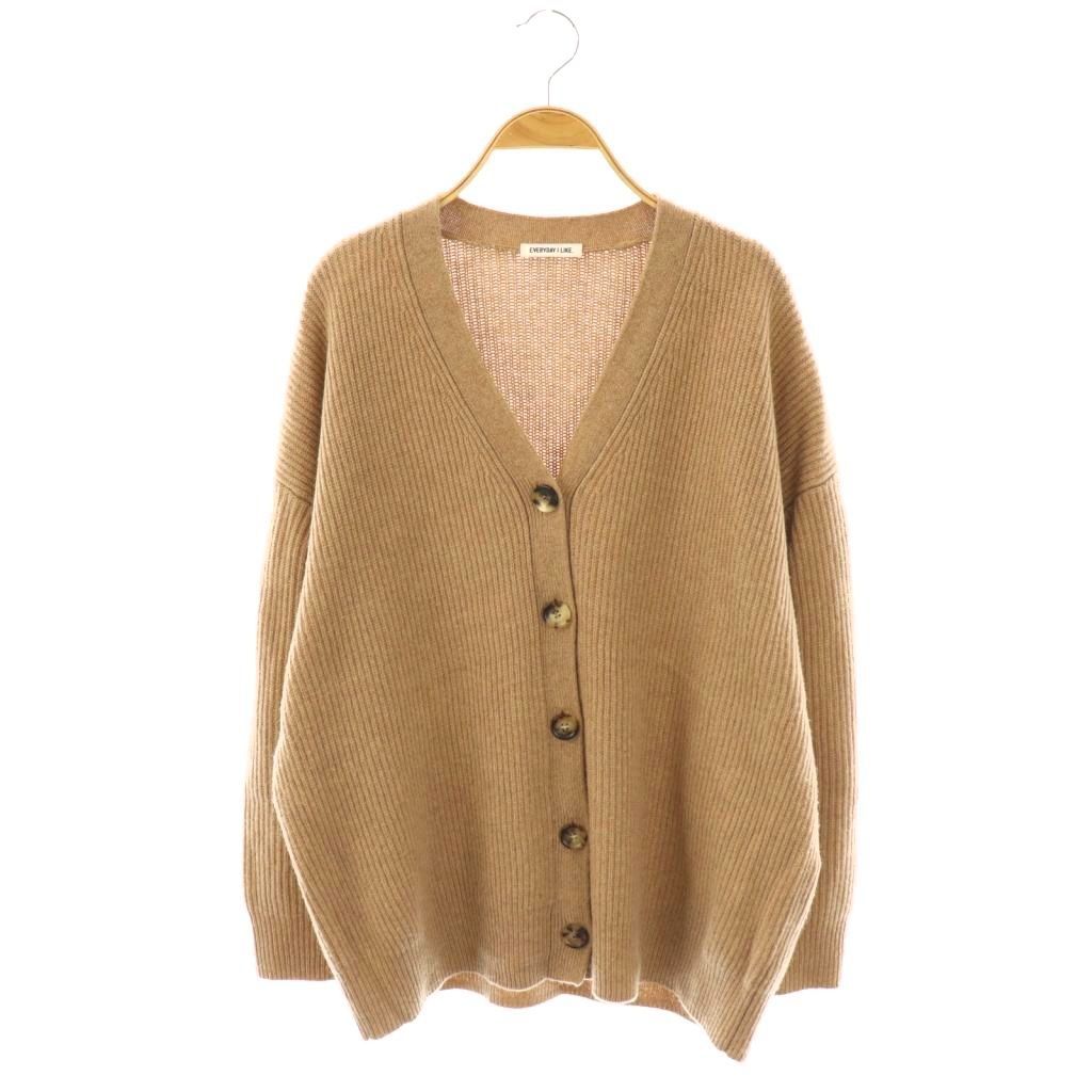 ドゥーズィエムクラス　エブリデイアイライク　カシミヤ　カーディガン　ベージュ ドゥーズィエムクラス DEUXIEME CLASSE エブリデイアイライク