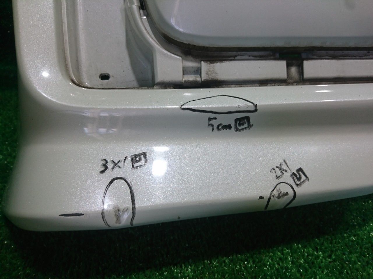 MK53S スペーシアカスタム リアバンパー パール ZVR 19304