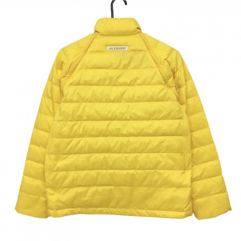 ジャックバニー 2WAYダウンジャケット イエロー 袖着脱可 ナイロン レディース 2 L ゴルフウェア Jack Bunny