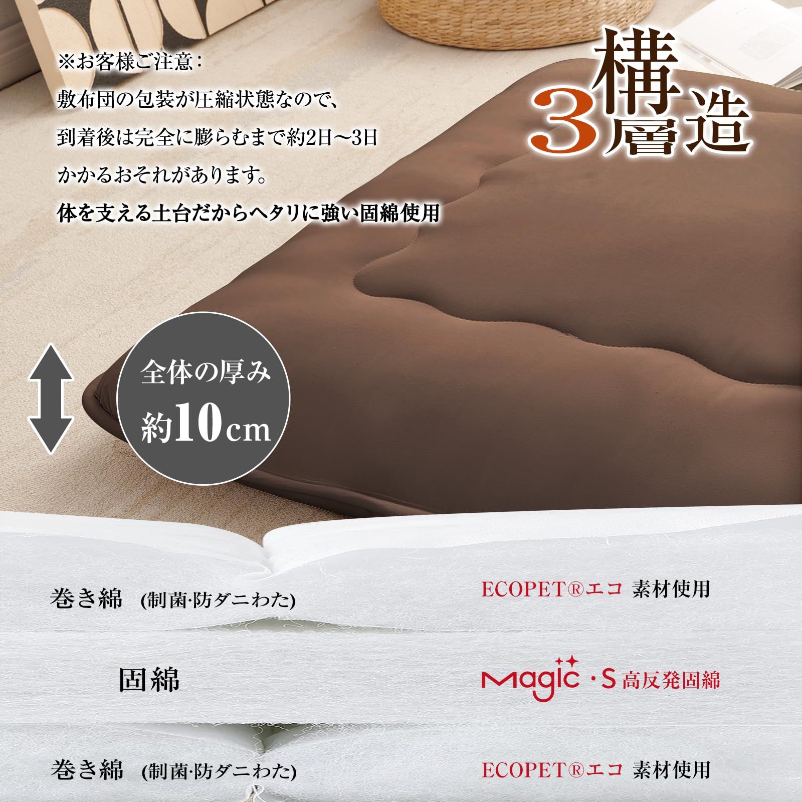 固綿使用 マットレス