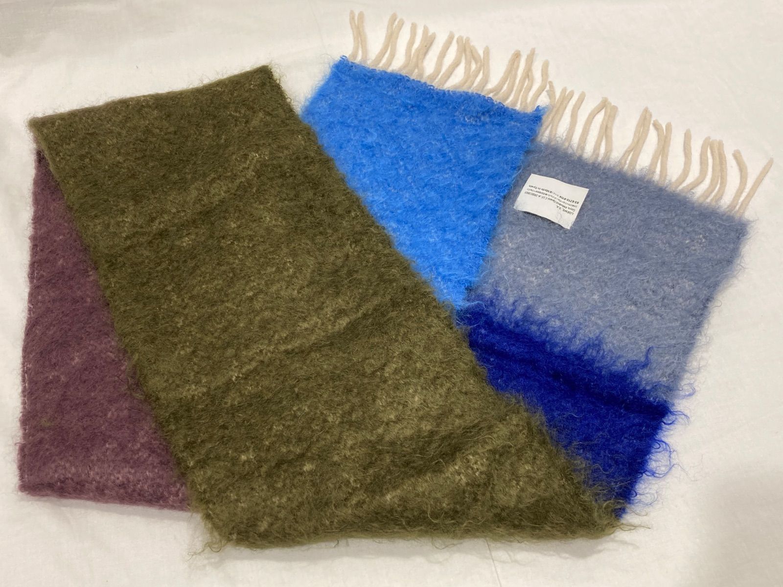 LOEWE ロエベ マフラー モヘア ストライプ A-28003861 スペイン製