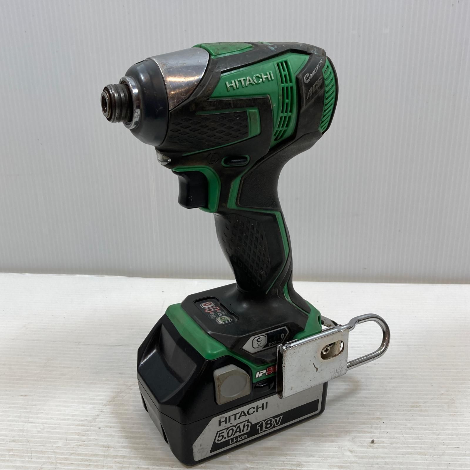 κκHITACHI 日立 締め付け工具 インパクトドライバ コードレス式 18v 5.0Ah 036966 WH18DDL グリーン