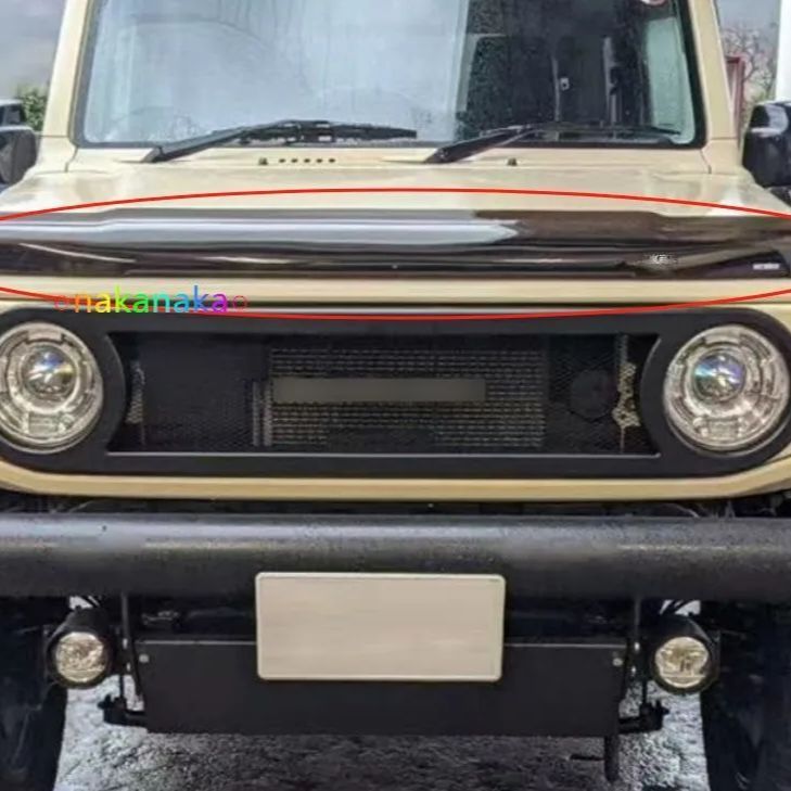 2019-2026 年モデル ジムニー JB74 用 ストーンガード 改装パーツ エンジンフードカバー ストーンガードセット