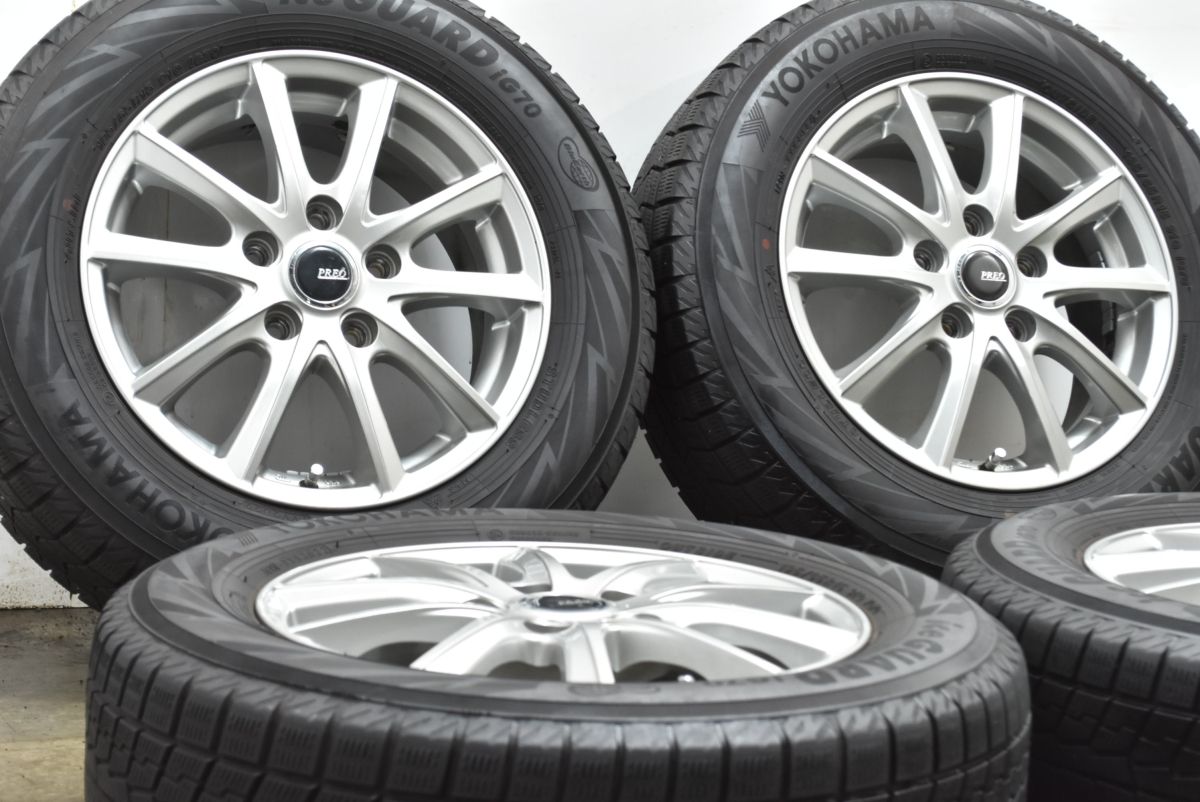 良好 PREO 15in 6J 53 PCD114.3 アイスガードiG70 195|65R15 ノア ヴォクシー セレナ ステップワゴン ストリーム アクセラ プレマシー