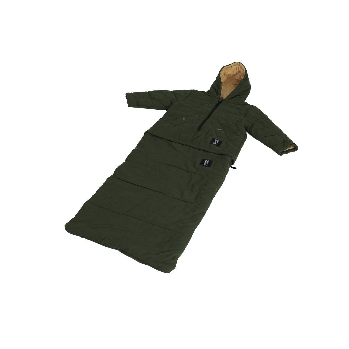 DOD ディーオーディー ジャケシュラ2 3サイズ 防寒具や焚き火ジャケットとしても使える2WAY寝袋