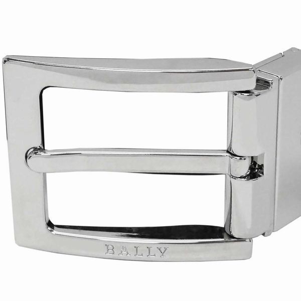 メンズベルト バリー ベルト 型押ブラック×型押ブラウン サイズ調整 おしゃれ プレゼント ギフト