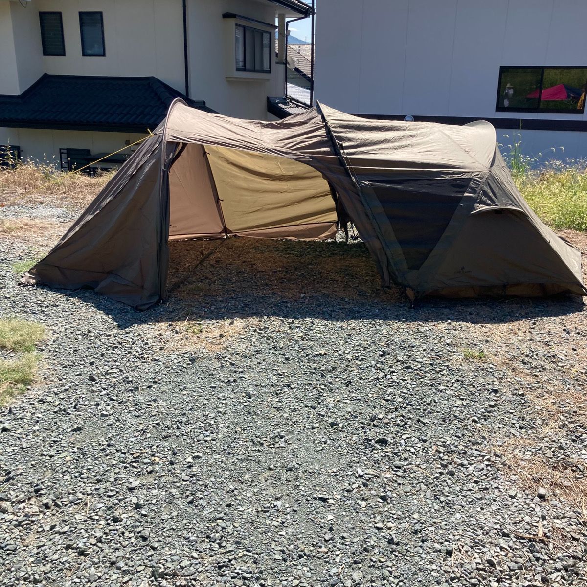 KIMI CAMP キミキャンプ ドームテント KABUTO 前室拡張パーツ付き カブトテント ツーリング