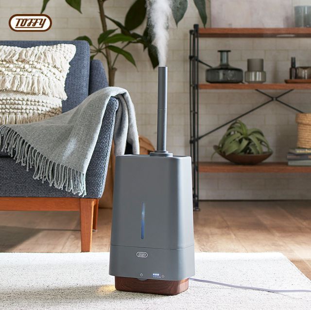 Toffy 加湿器 アロマオイル 抗菌 4L 大容量タンク おしゃれ 加湿 アロマ対応 LED ランプ ライト かわいい シンプル 抗菌素材