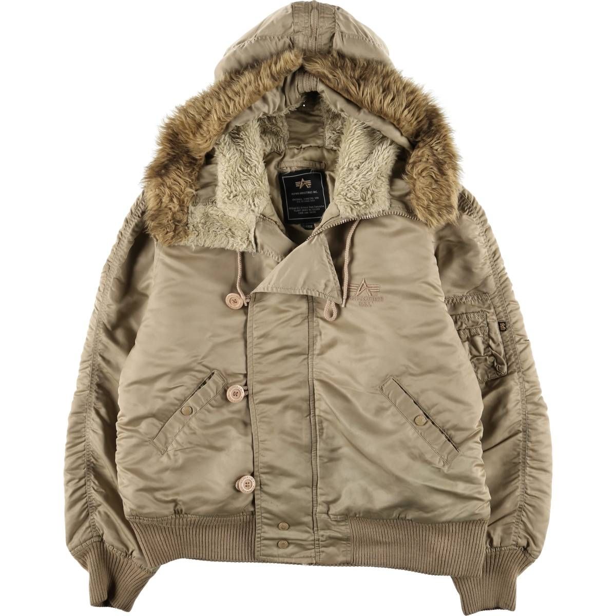 古着 民間品 アルファ ALPHA N-2Bタイプ 中綿入り ミリタリー フライト