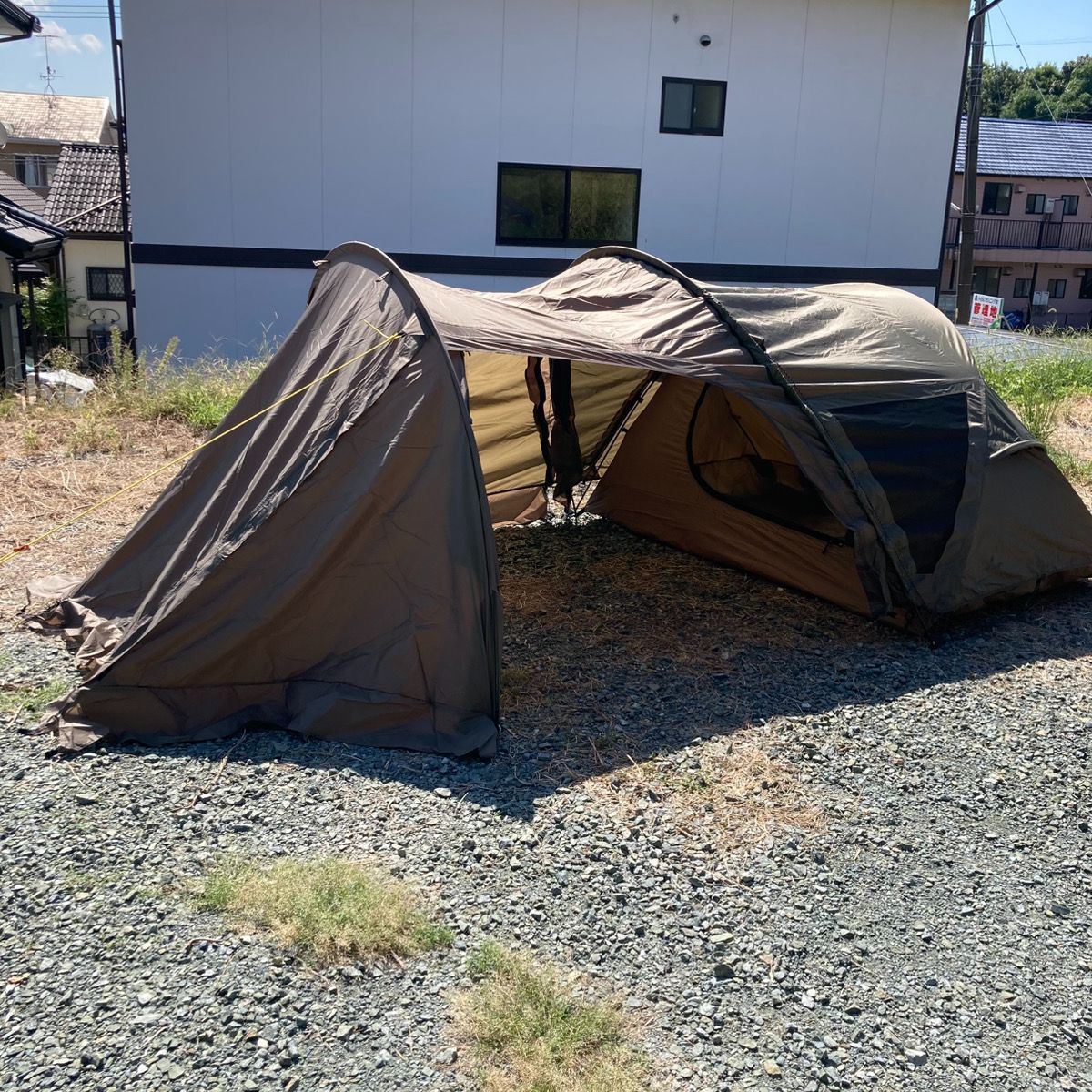 KIMI CAMP キミキャンプ ドームテント KABUTO＋前室拡張パーツ付き カブトテント ツーリング