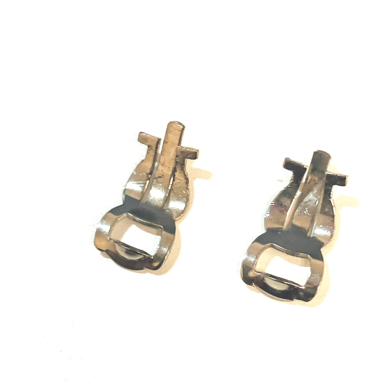 7A0516シャネル イヤリング スクエア ココマーク ターンロック