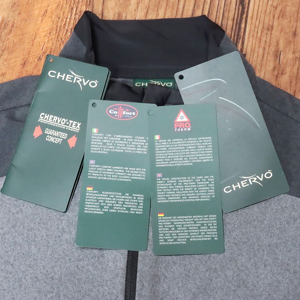 定価72600円込CHERVOゴルフダブルジップ裏起毛ミドラーＭ新品タグ 秋冬/CHERVO/54サイズ/ミドラー PARQUET 裏起毛ジャージー 快適 保温