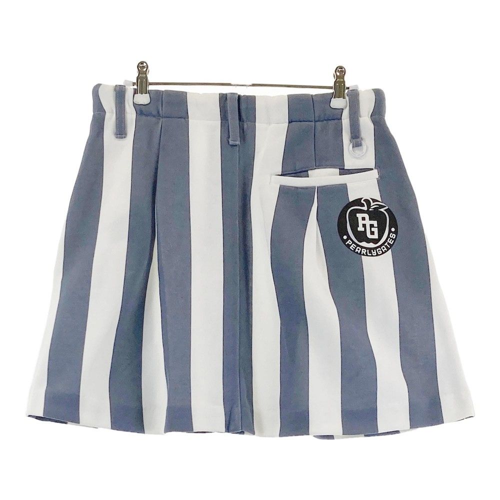 サイズ 1 PEARLY GATES パーリーゲイツ スカート ストライプ柄 ホワイト系 240101214323 ゴルフウェア レディース ストスト