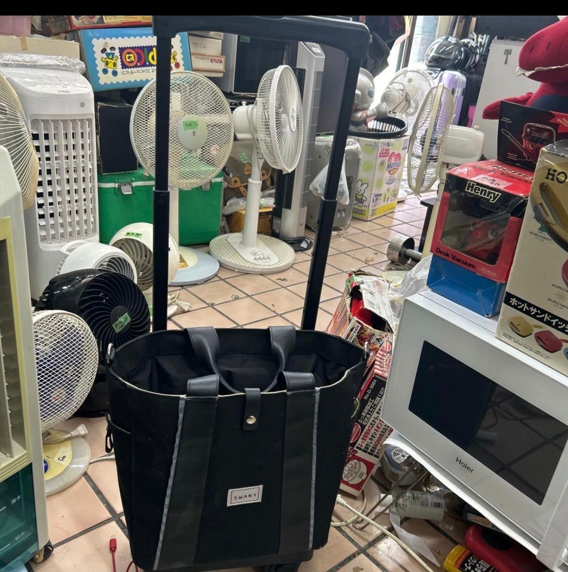 スワニー 支える キャリーバッグ ショッピング カート キャスターストッパー付き DECORATOM_COM_BR