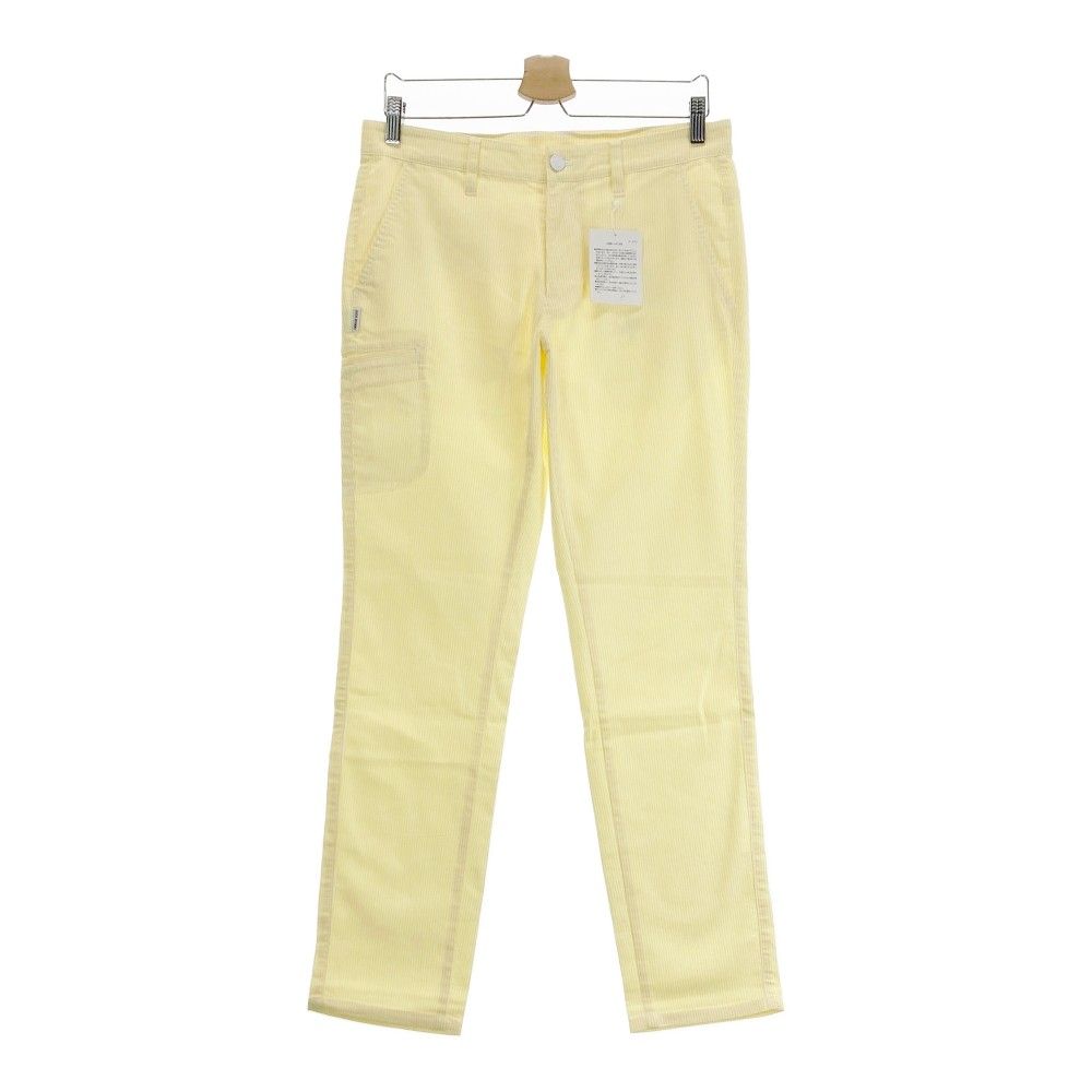 サイズ 4 JACK BUNNY ジャックバニー ストレッチ ロングパンツ ストライプ柄 イエロー系 240101219190 ゴルフウェア メンズ ストスト