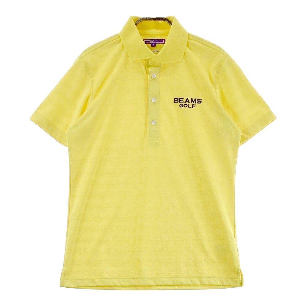 サイズ S BEAMS GOLF ビームスゴルフ 2025年モデル 半袖ポロシャツ 総柄 イエロー系 240101229944 ゴルフウェア メンズ ストスト