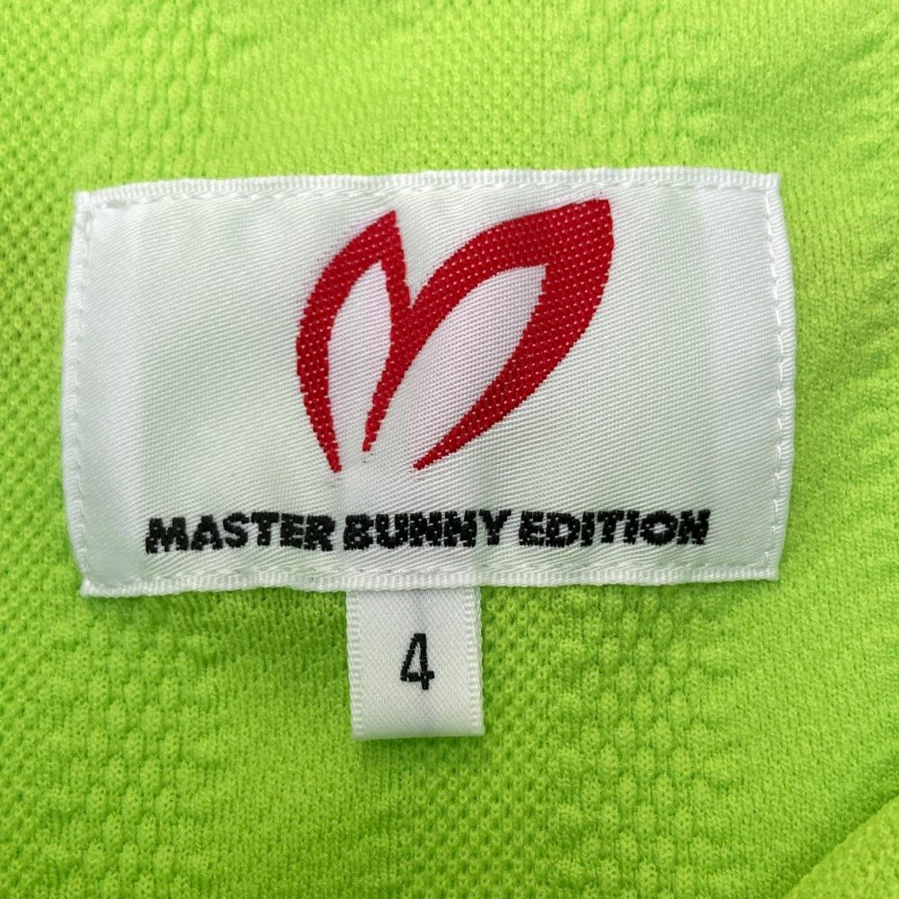 サイズ 4 MASTER BUNNY EDITION マスターバニーエディション モデル 半袖ポロシャツ ロゴ刺繍 グリーン系 240101241187 ゴルフウェア メンズ ストスト LLC-HASEGAWATOSO_COM