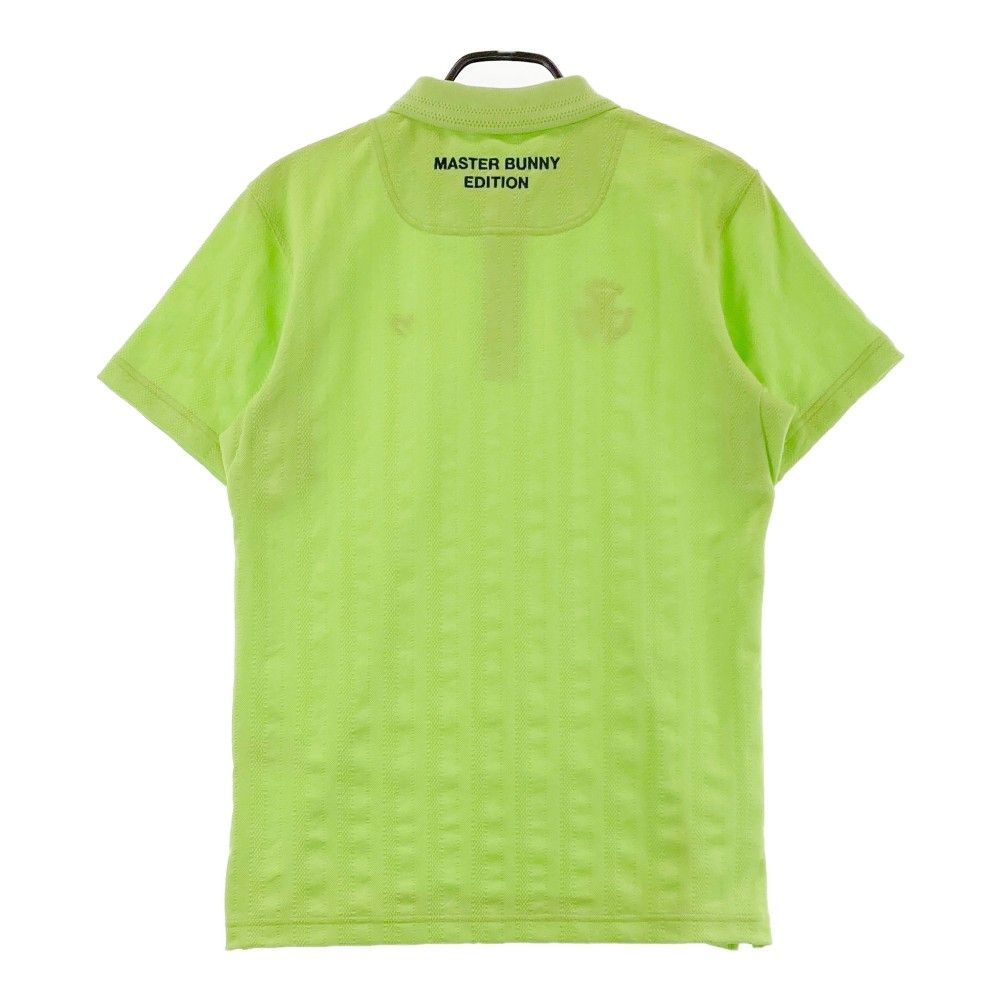 サイズ 4 MASTER BUNNY EDITION マスターバニーエディション モデル 半袖ポロシャツ ロゴ刺繍 グリーン系 240101241187 ゴルフウェア メンズ ストスト
