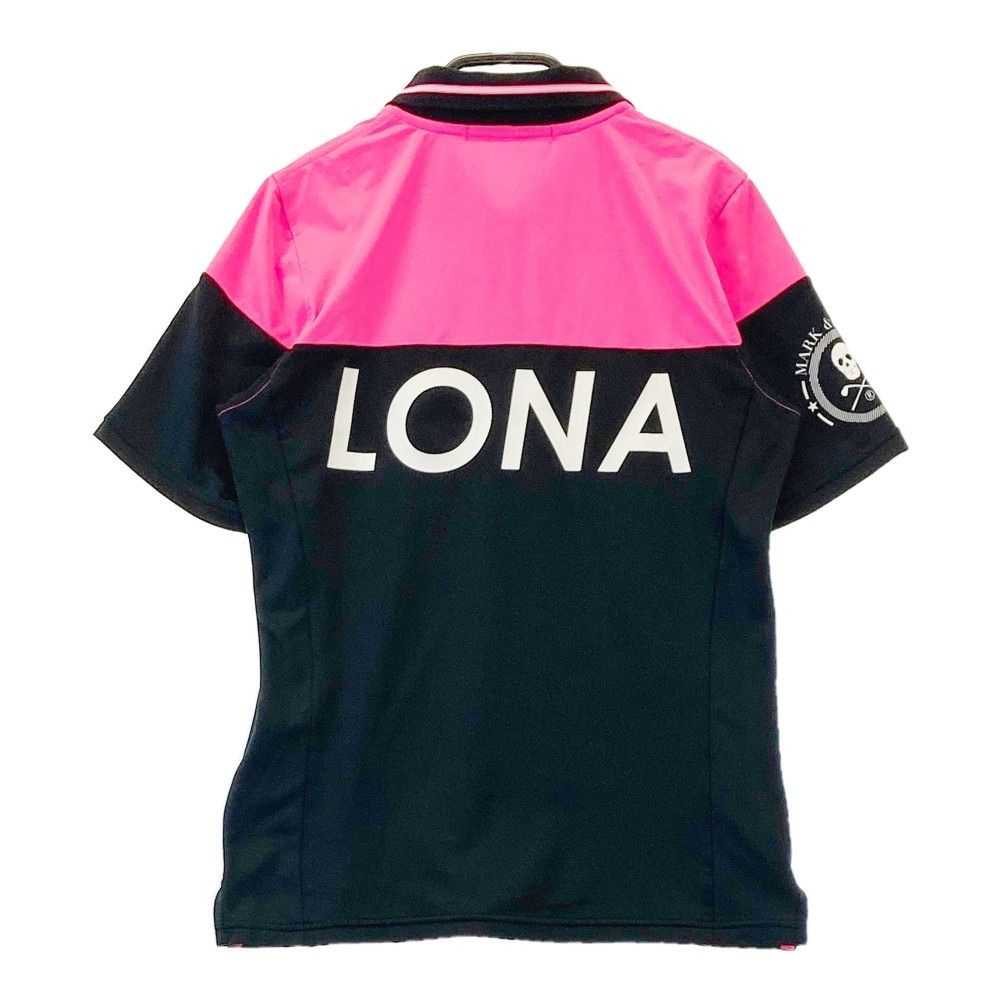 サイズ 38 MARK-LONA マークアンドロナ モデル 半袖ポロシャツ ブラック系 240101246013 ゴルフウェア レディース ストスト