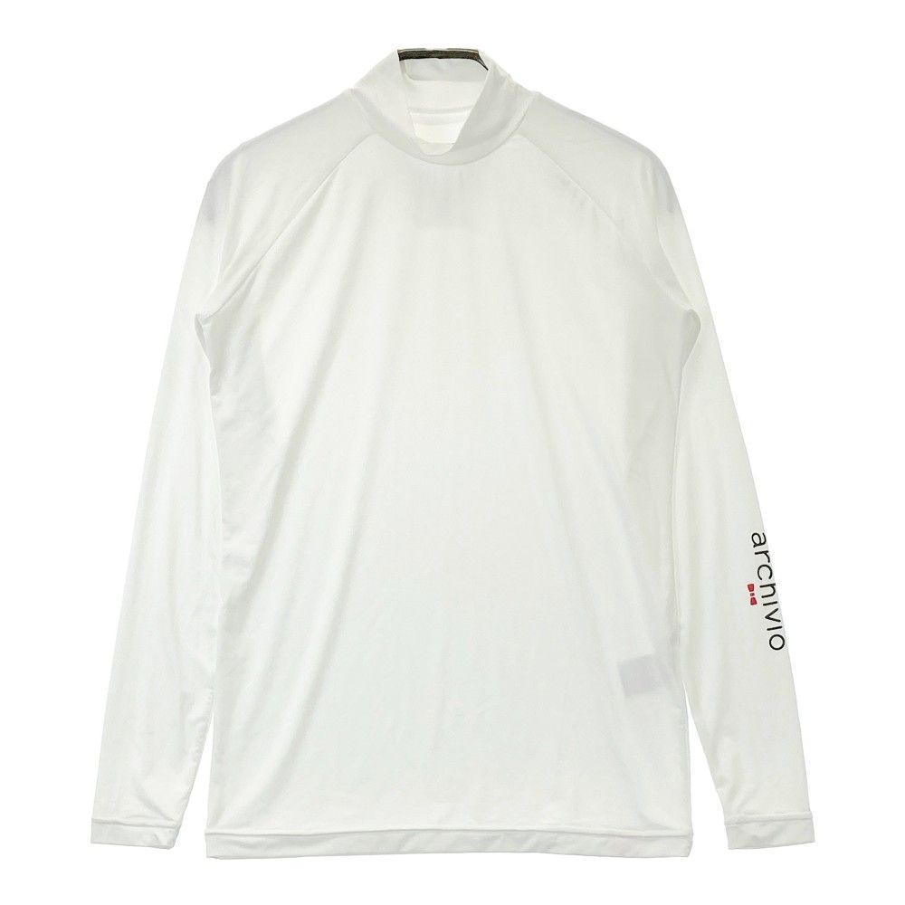 サイズ 36 ARCHIVIO アルチビオ ハイネック長袖インナーTシャツ ホワイト系 240101246737 ゴルフウェア レディース ストスト