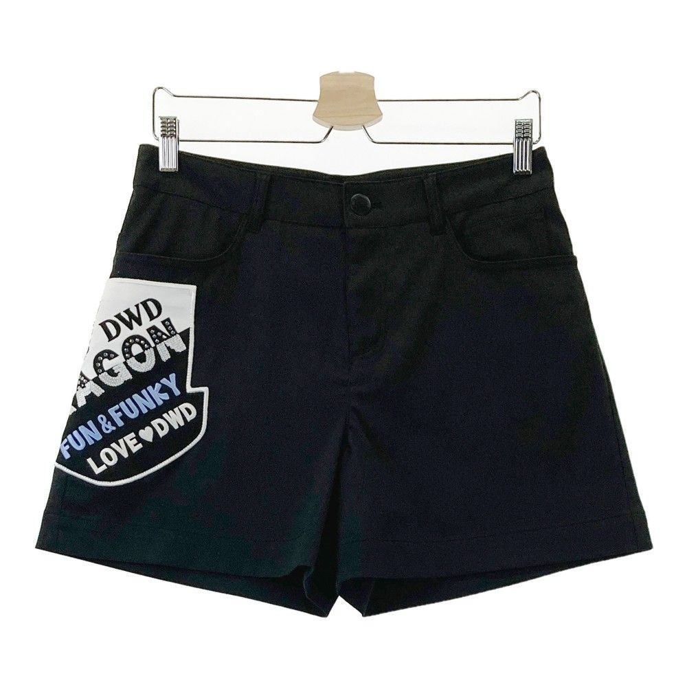 サイズ 3 DANCE WITH DRAGON ダンスウィズドラゴン モデル ストレッチ ショートパンツ チビドラ ブラック系 240101254249 ゴルフウェア レディース ストスト