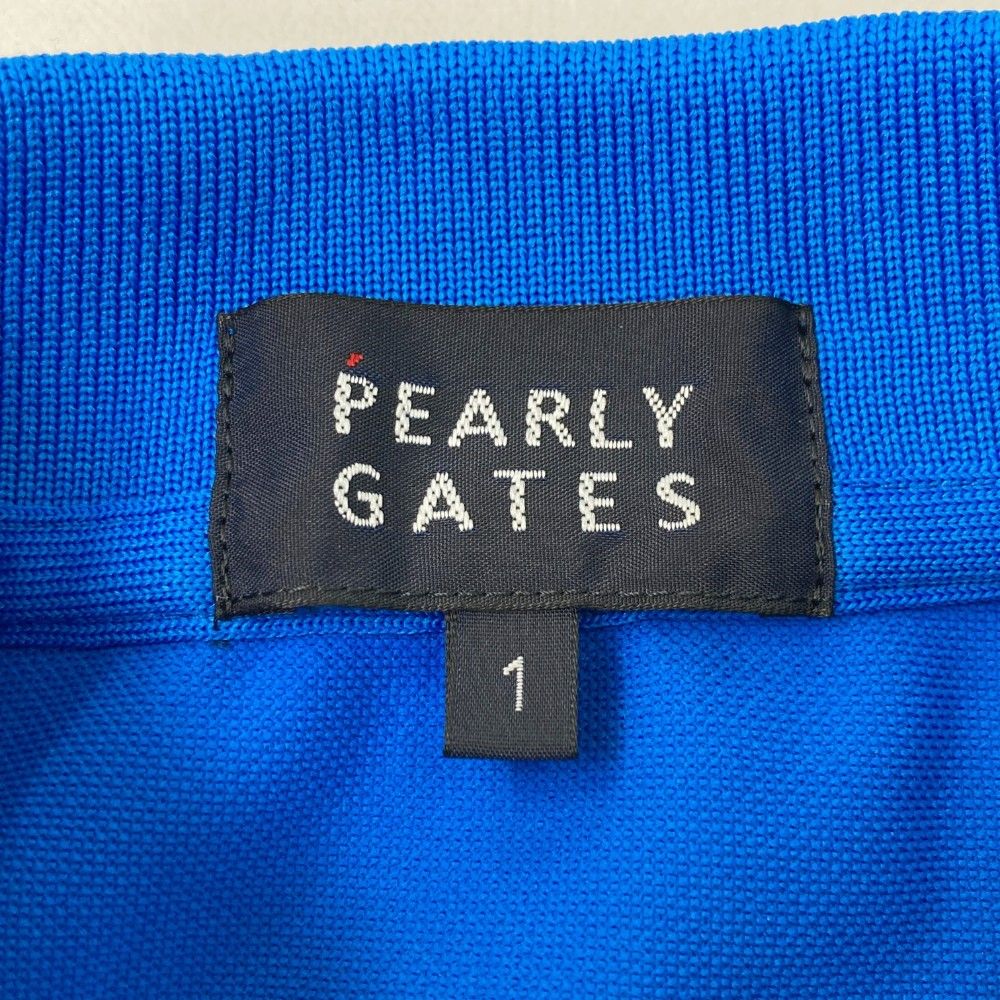 最短翌日お届け。 サイズ 1 PEARLY GATES パーリーゲイツ 2025年モデル 半袖ポロシャツ ブルー系 240101271788 ゴルフウェア レディース ストスト 即購入