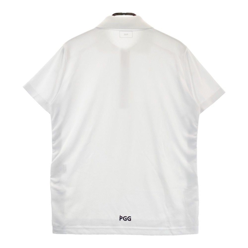サイズ 6 PGG PEARLY GATES パーリーゲイツ 半袖ポロシャツ サイドライン ホワイト系 240101298063 ゴルフウェア メンズ ストスト
