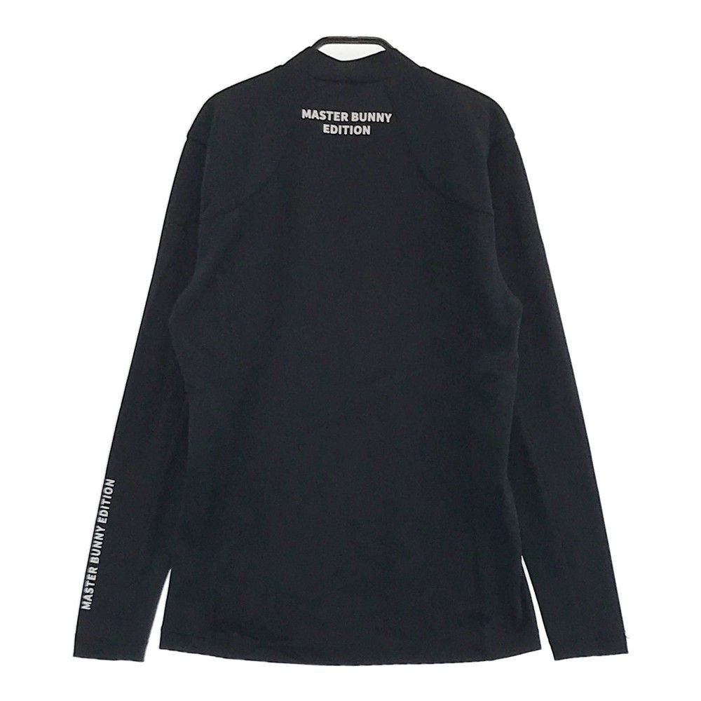 サイズ 4 MASTER BUNNY EDITION マスターバニーエディション ハイネック 長袖Tシャツ ブラック系 240101298721 ゴルフウェア メンズ ストスト