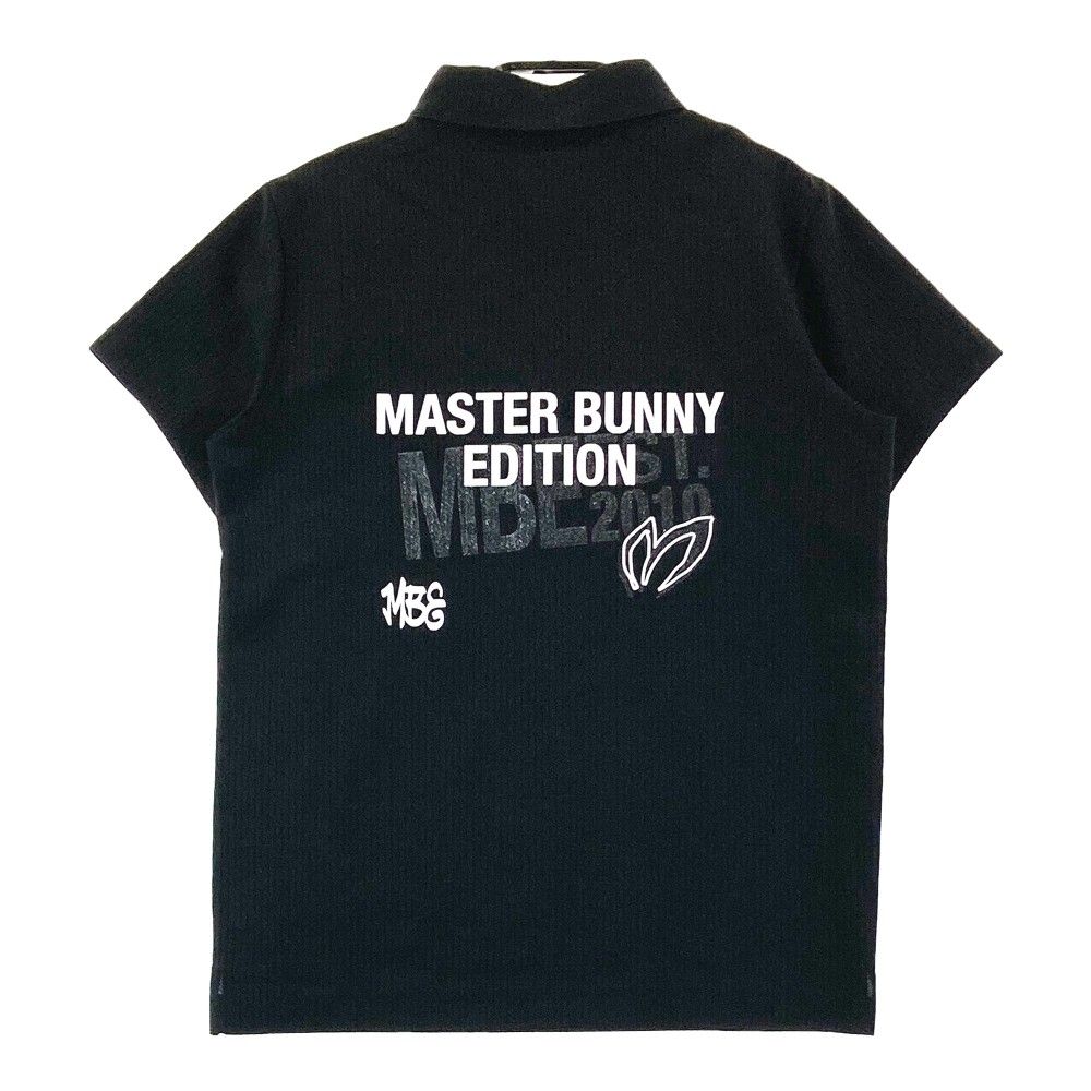 サイズ 0 MASTER BUNNY EDITION マスターバニーエディション モデル 半袖ポロシャツ ブラック系 240101303702 ゴルフウェア レディース ストスト