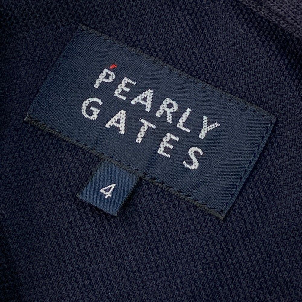 サイズ 4 PEARLY GATES パーリーゲイツ 半袖ポロシャツ ニコちゃん 総柄 ネイビー系 240101309130 ゴルフウェア メンズ ストスト LLC-HASEGAWATOSO_COM