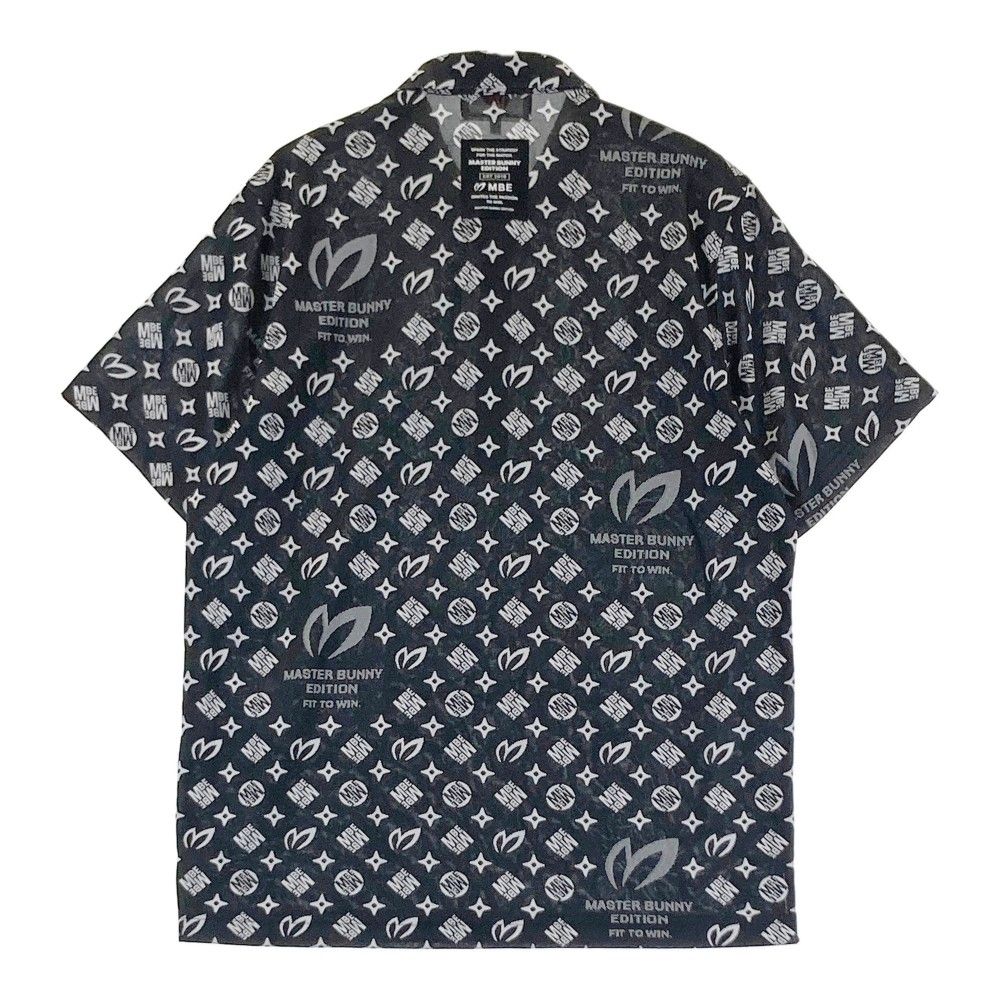 サイズ 4 MASTER BUNNY EDITION マスターバニーエディション モデル 半袖ポロシャツ 総柄 ブラック系 240101310067 ゴルフウェア メンズ ストスト
