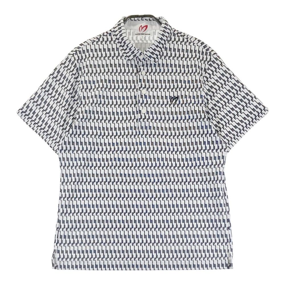 サイズ 4 MASTER BUNNY EDITION マスターバニーエディション モデル 半袖ポロシャツ 総柄 ホワイト系 240101310070 ゴルフウェア メンズ ストスト