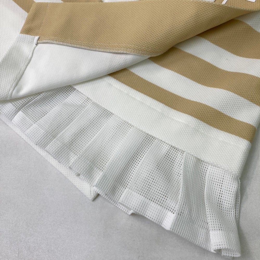 プリーツスカート ボーダー柄