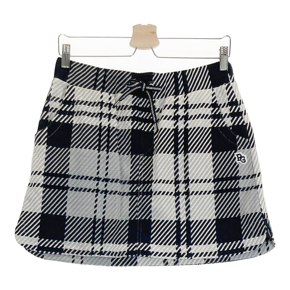 サイズ 2 PEARLY GATES パーリーゲイツ モデル スカート チェック柄 ネイビー系 240101311272 ゴルフウェア レディース ストスト